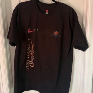Vintage Crown Royal Whiskey T-Shirt Men’s XL Black Short Sleeve - Alcohol Liquor